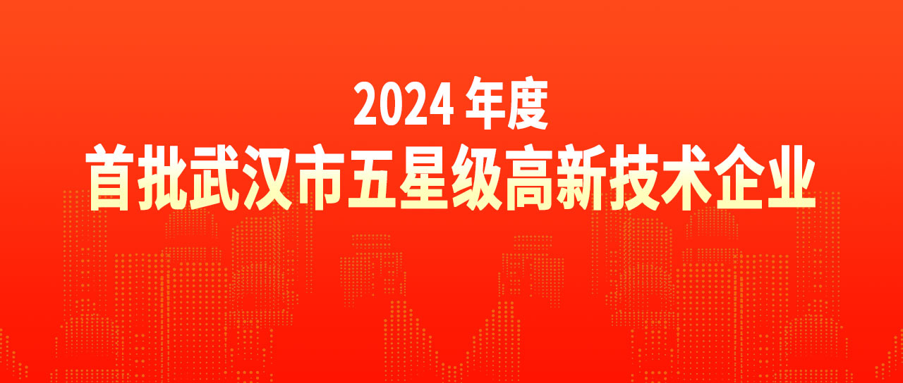 鑫英泰荣获“2024年度首批武汉市五星级高新技术企业”荣誉称号